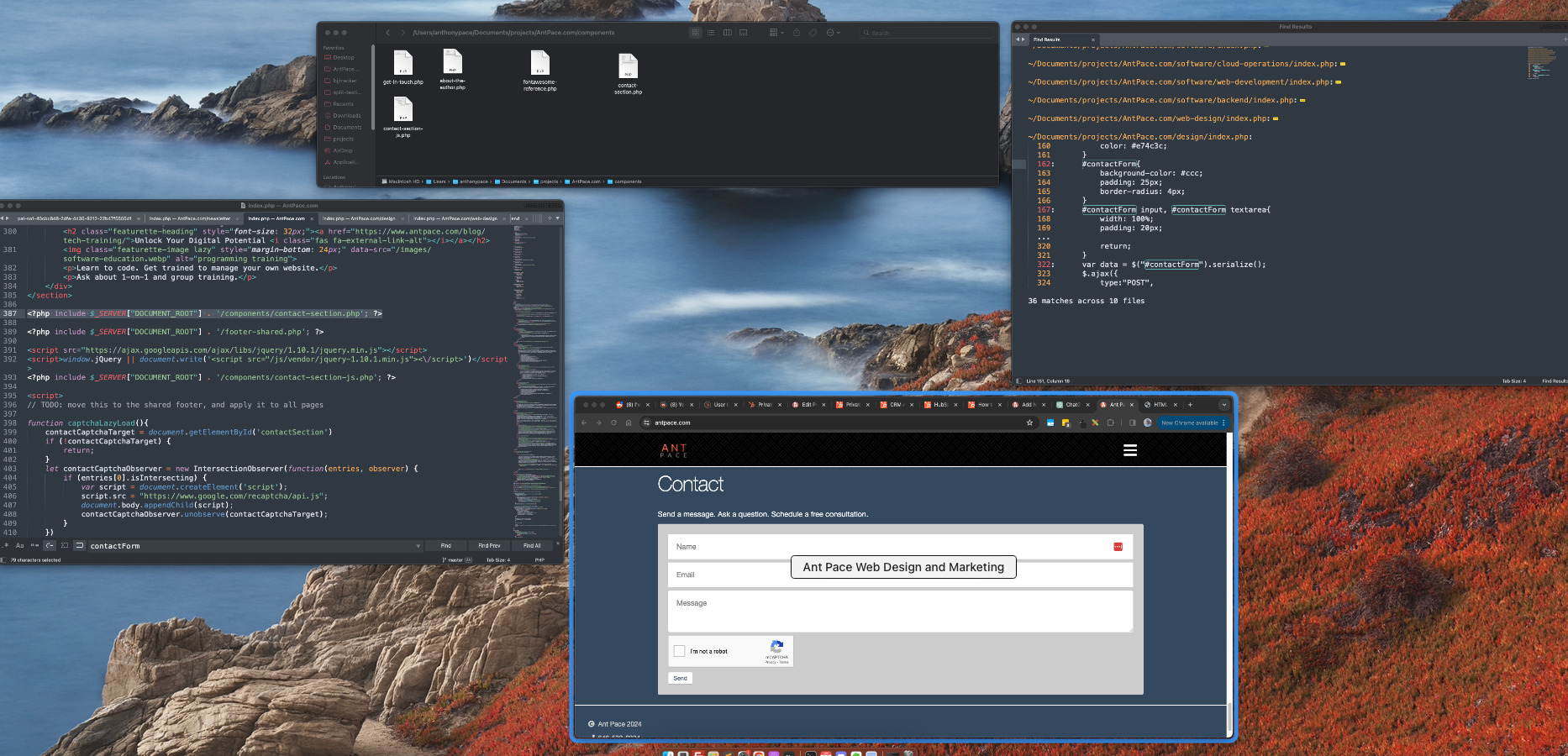 PHP user interface