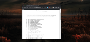 Interview with a Programmer – Proust Questionnaire