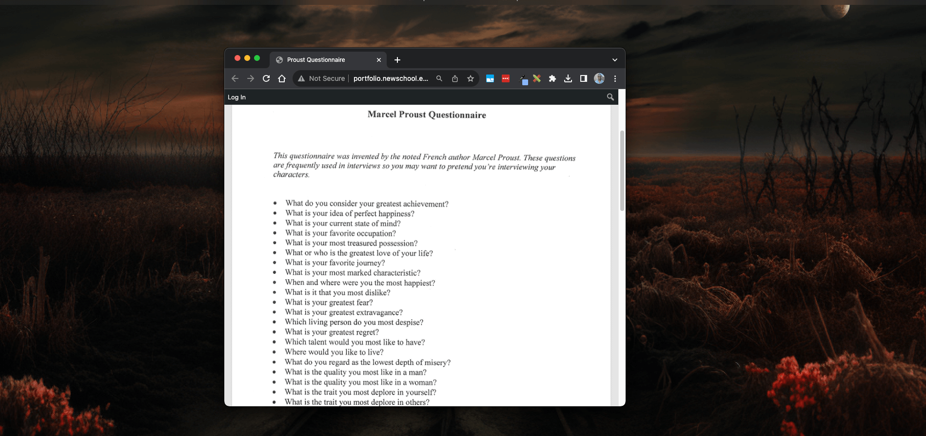Interview questions