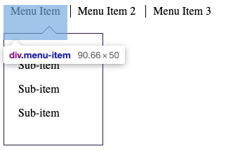 Drop down menu with CSS