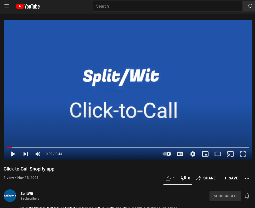 splitwit youtube video