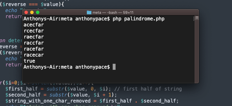 php palindrome