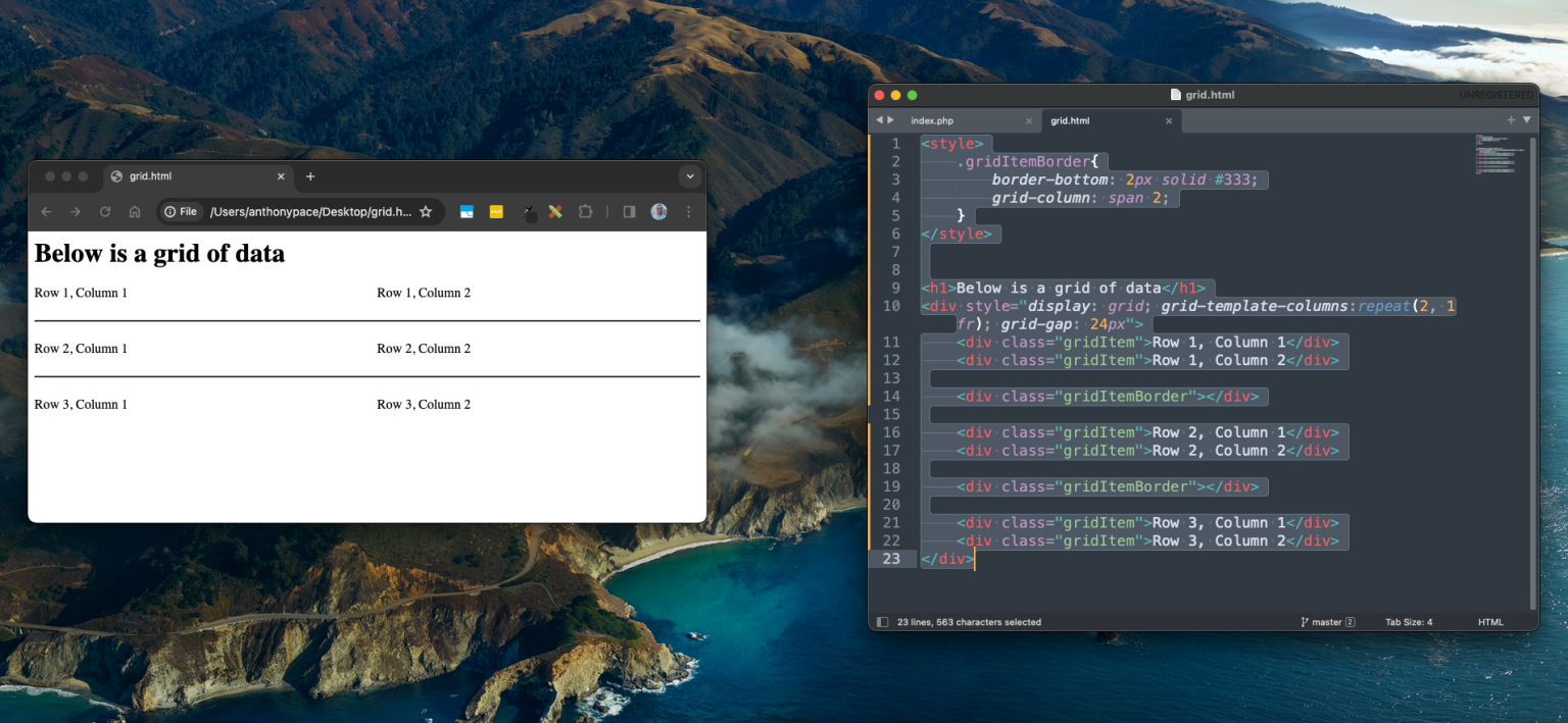 CSS Grid: Border Between Each Row – Ant Pace Blog